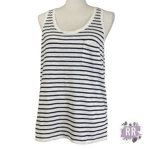 MADEWELL Stripe Scoop Neck Tank Top